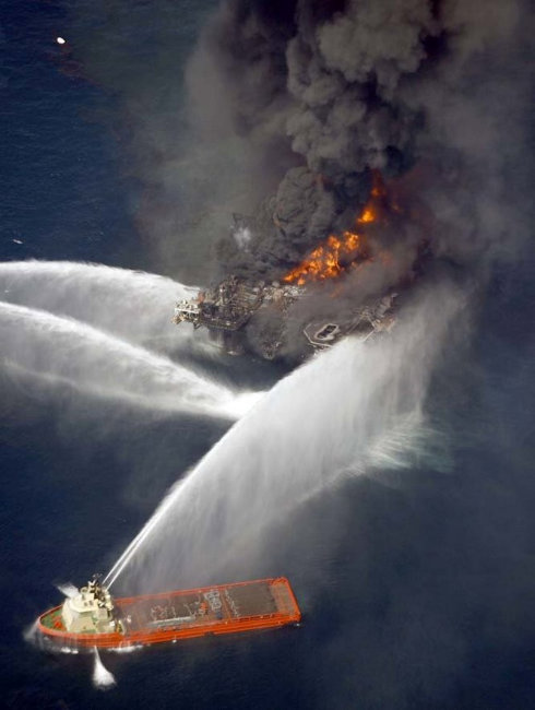 Deepwater Oil Rig Fire