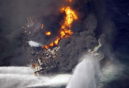 Deepwater Oil Rig Fire