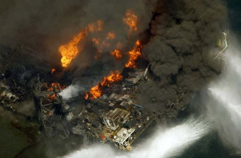 Deepwater Oil Rig Fire