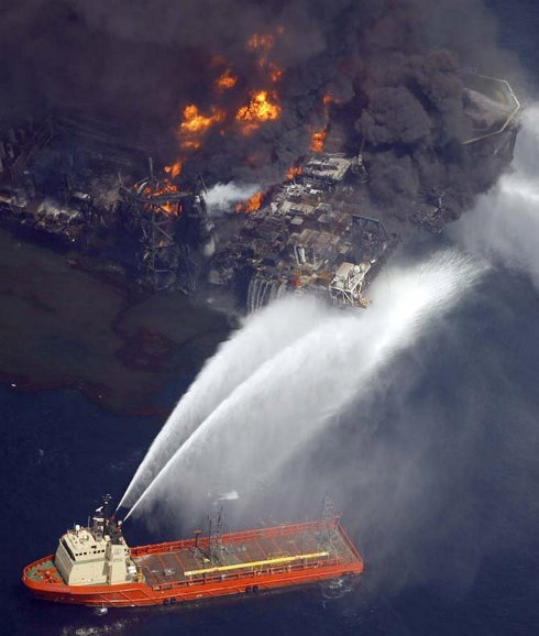 Deepwater Oil Rig Fire