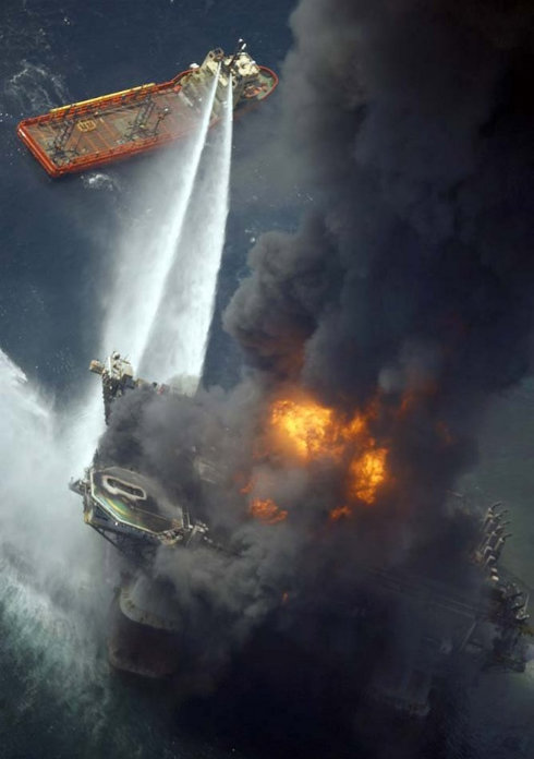 Deepwater Oil Rig Fire